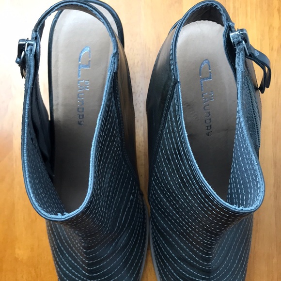 CL by Laundry Peep Toe Booties Grey Sz:10 - Picture 6 of 8